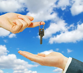 key in hand